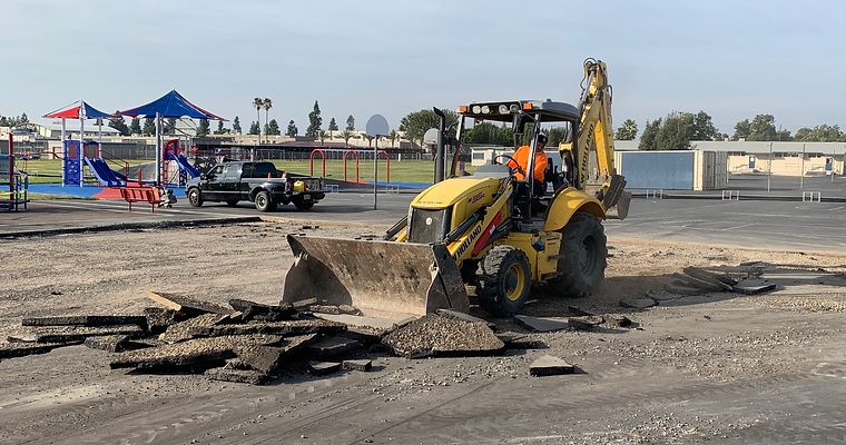 backhoe demo