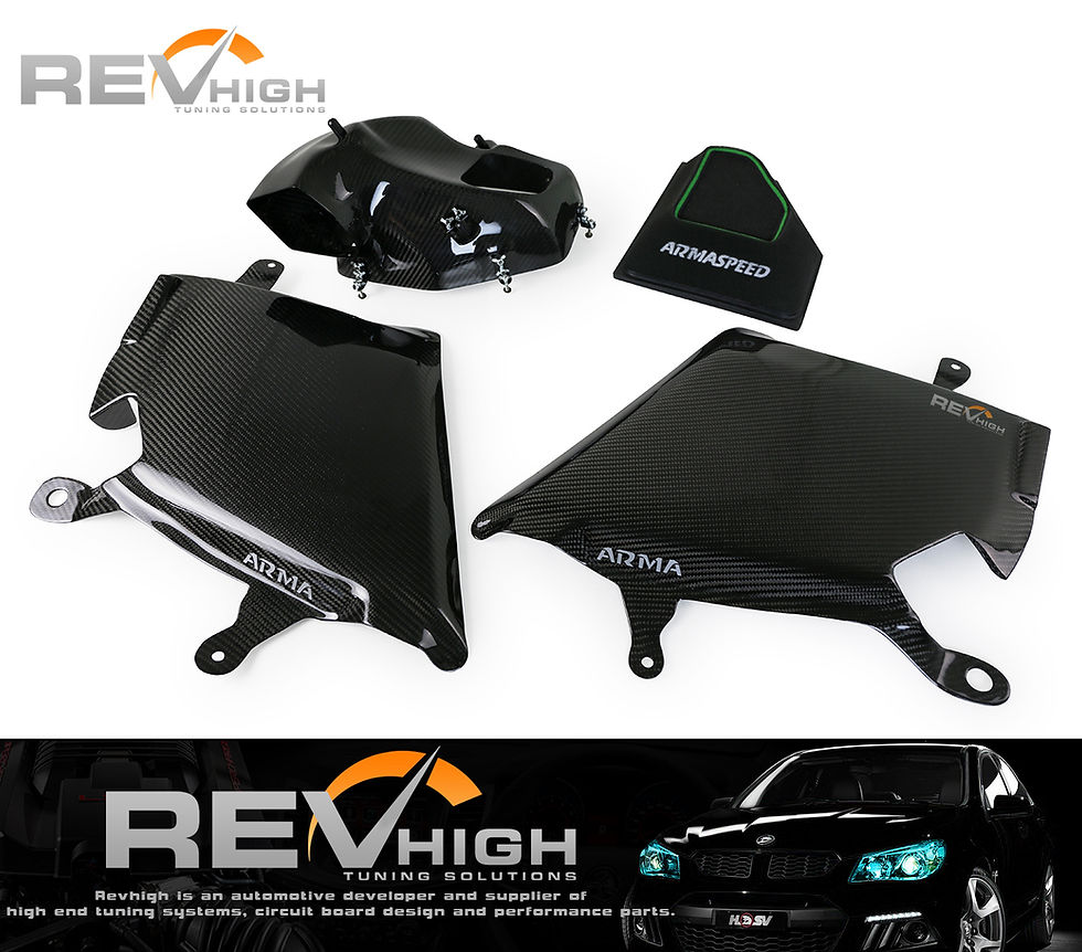 BMW G30 540 B58 carbon fiber airbox Performance cold air intake revhigh