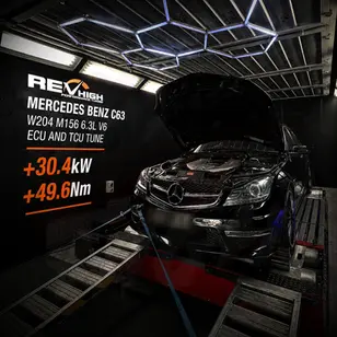 W204 C63 AMG M156 Gets a Revhigh ECU & TCU Tune