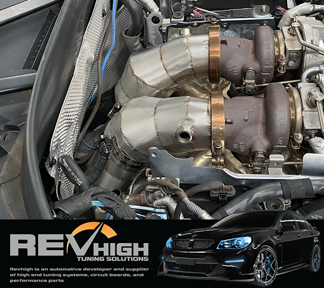 Thumbnail: REVHIGH GLC63S 4.0L Biturbo W205 turbo V8 High Flow Cat Decat Downpipe Exhaust