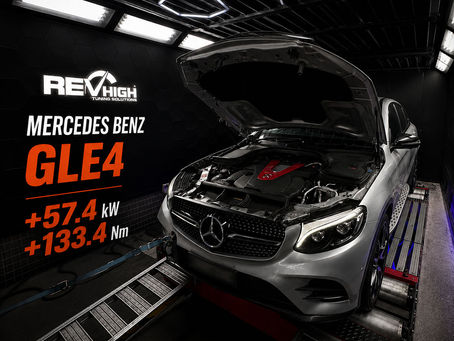 Mercedes-Benz GLE43 Stage 2 Package – 57.4kW & 133.4Nm Gained on the Dyno