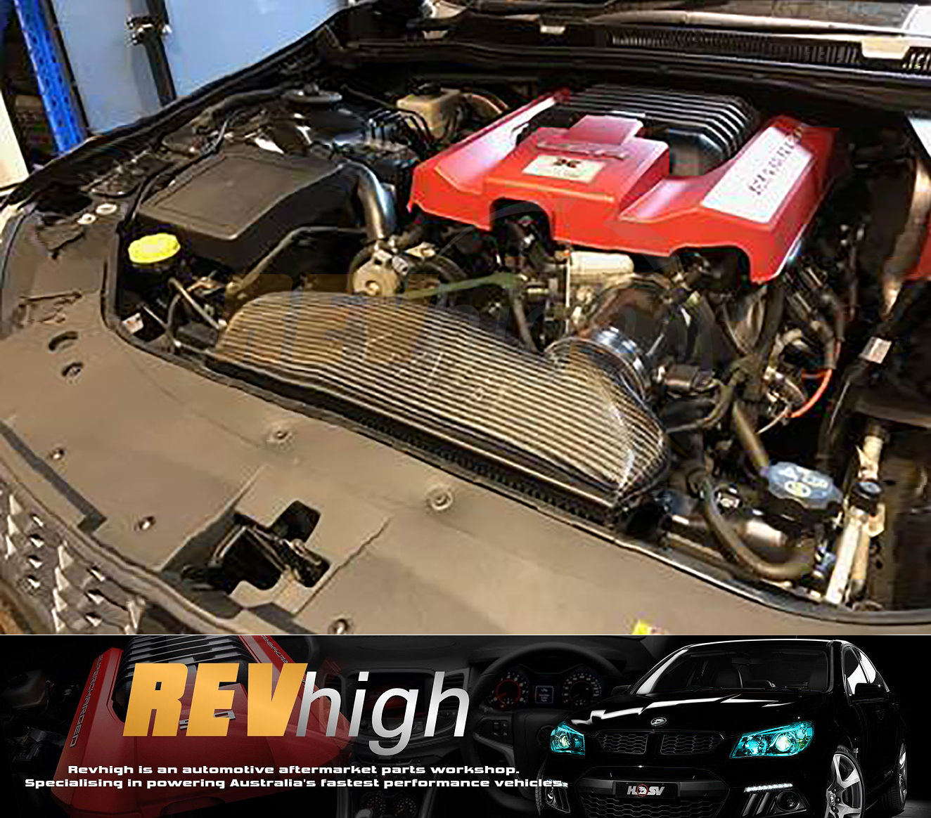 Holden VF F Series HSV GTR GTRS OTR Cold Air Intake V8 LSA Supercharged Carbon K