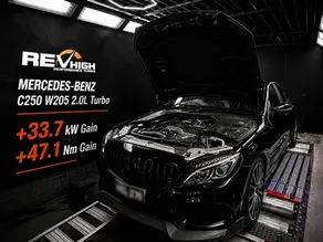 Mercedes-Benz C250 W205 2.0L Turbo ECU & TCU Tune – +33.7kW