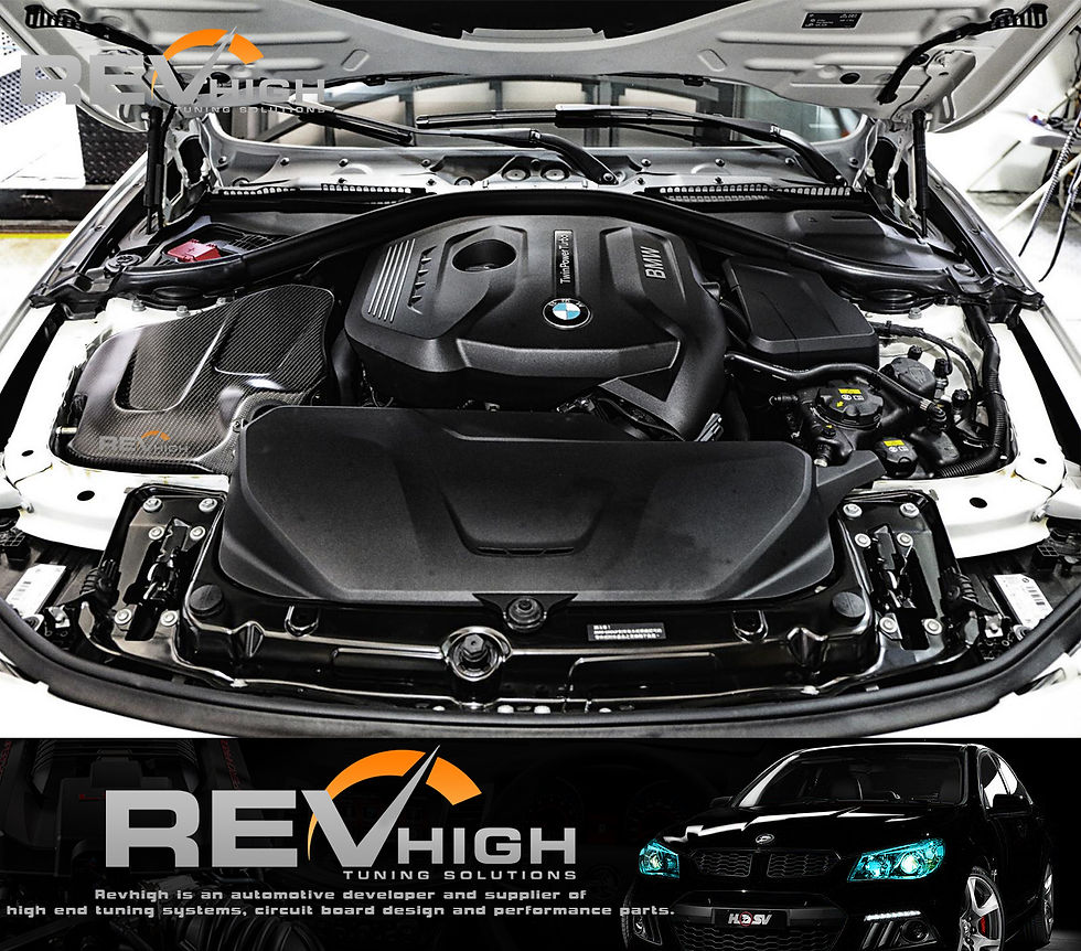 Thumbnail: BMW F30 320i LCI B48 carbon fiber airbox Performance cold air intake filter kit
