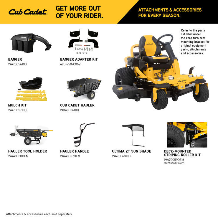 Thumbnail: Cub Cadet Ultima Series ZTS2 60 - Zero Turn Lawn Mower