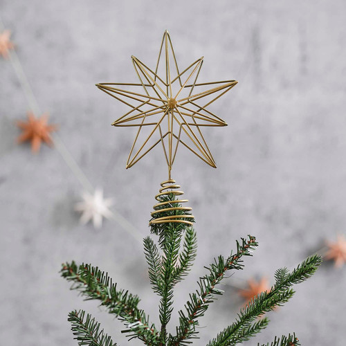 Ginger Ray Gold Christmas Tree Star Topper Reroot