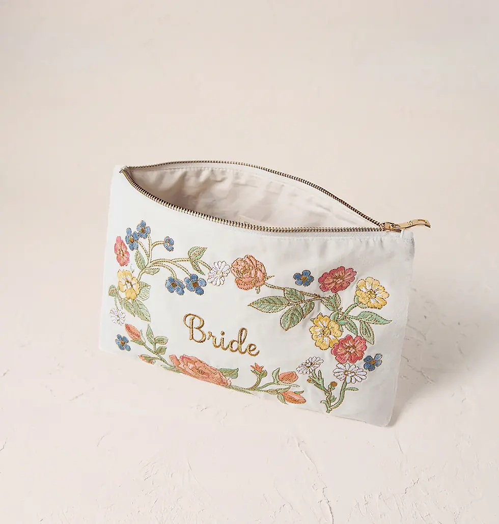 Thumbnail: Elizabeth Scarlett Floral Bride Everyday Pouch