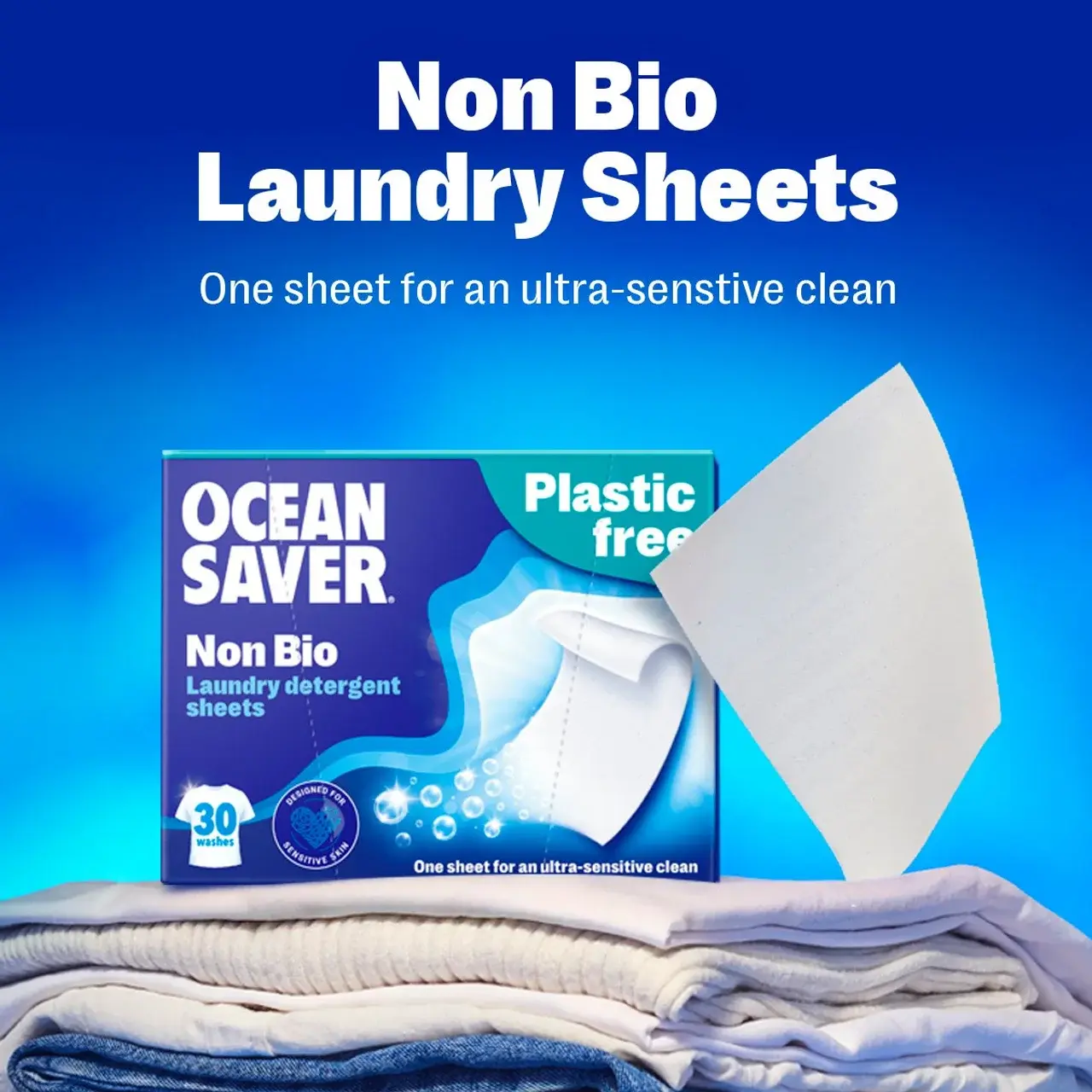 OceanSaver: Non Bio Laundry sheets (30 washes)