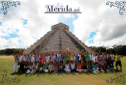 Equipo empresarial viviendo un viaje de incentivos con sentido.
