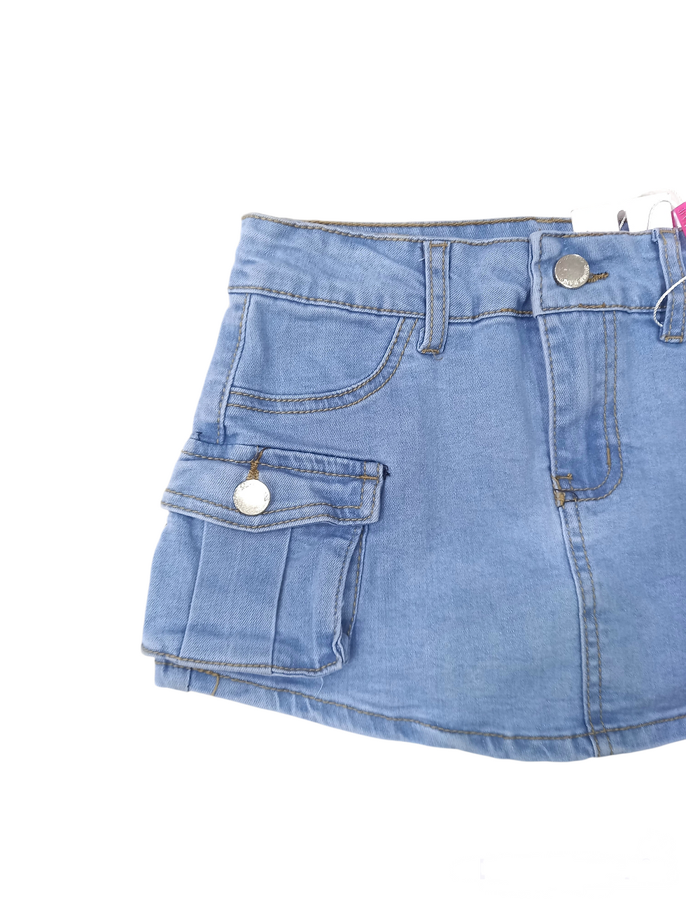 Miniatura: Falda Shorts Cargo Azul Claro