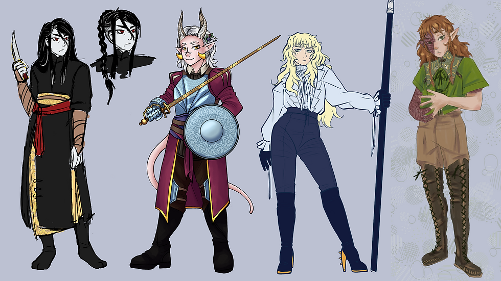 Character Designs from 2023 to 2025