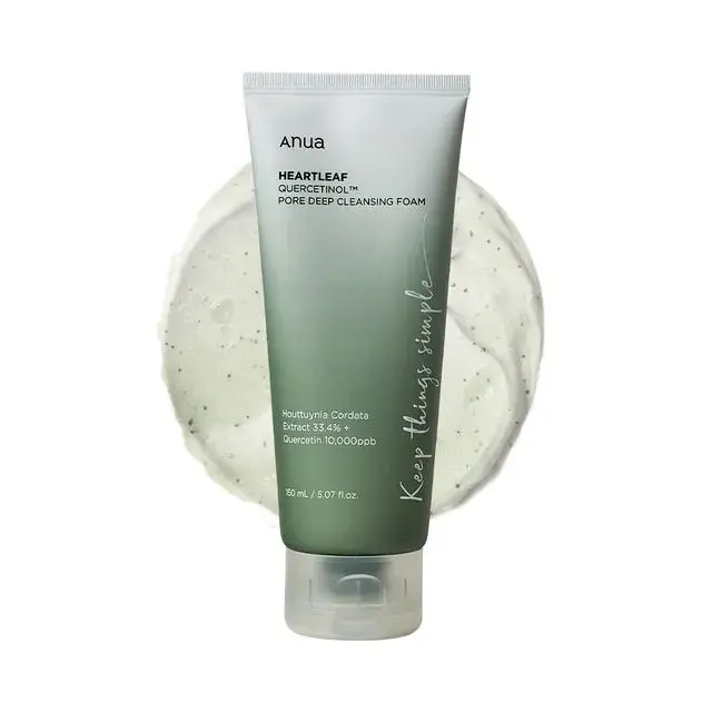 Anua - Espuma Limpiadora Heartleaf Quercetinol Pore Deep Cleansing Foam