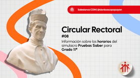 Circular Rectoral #08: Información horarios simulacro Pruebas Saber grado 11°