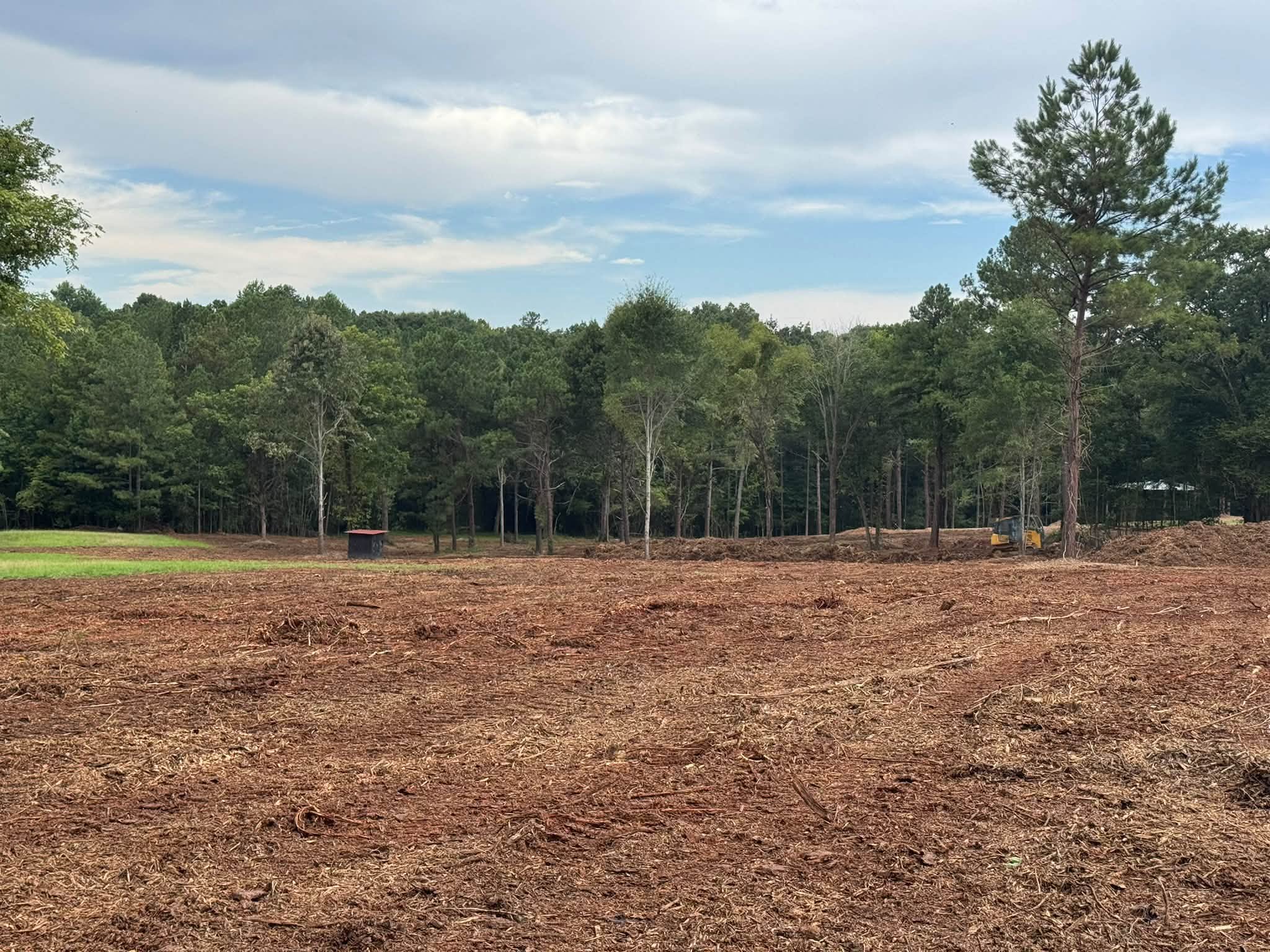 Cleared acreage after land clearing in Central Georgia by J. Williams Clearing & Grading