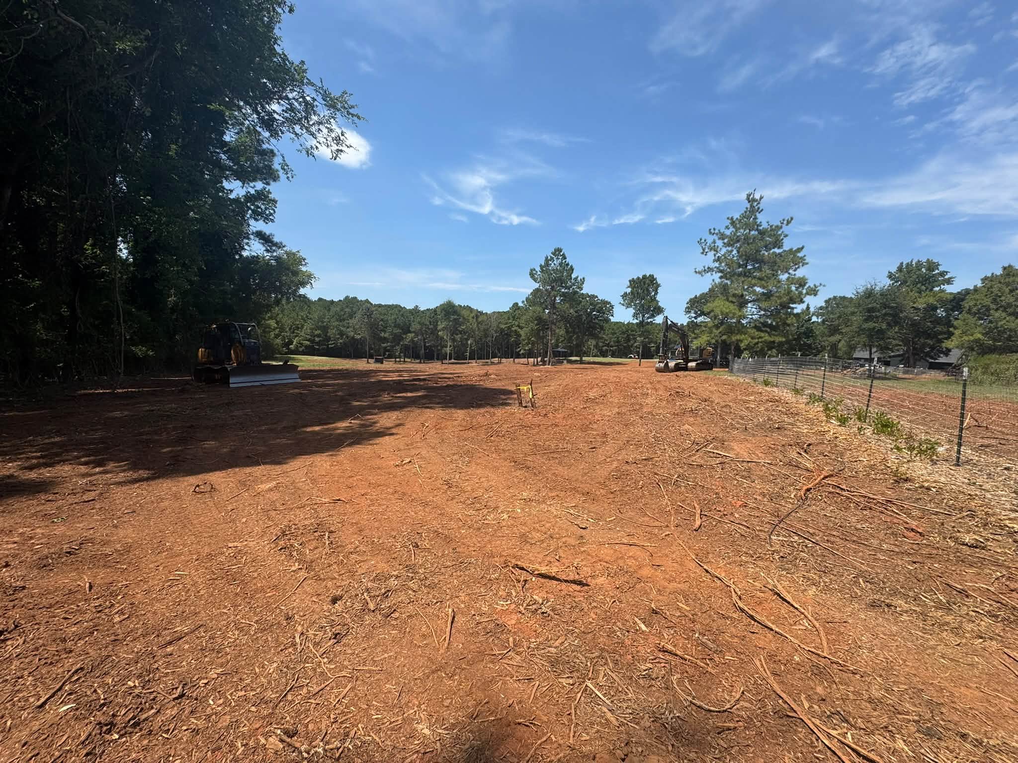 Land clearing and grading project near Forsyth, GA by J. Williams Clearing & Grading