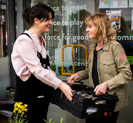 Great relationships with food bank managers