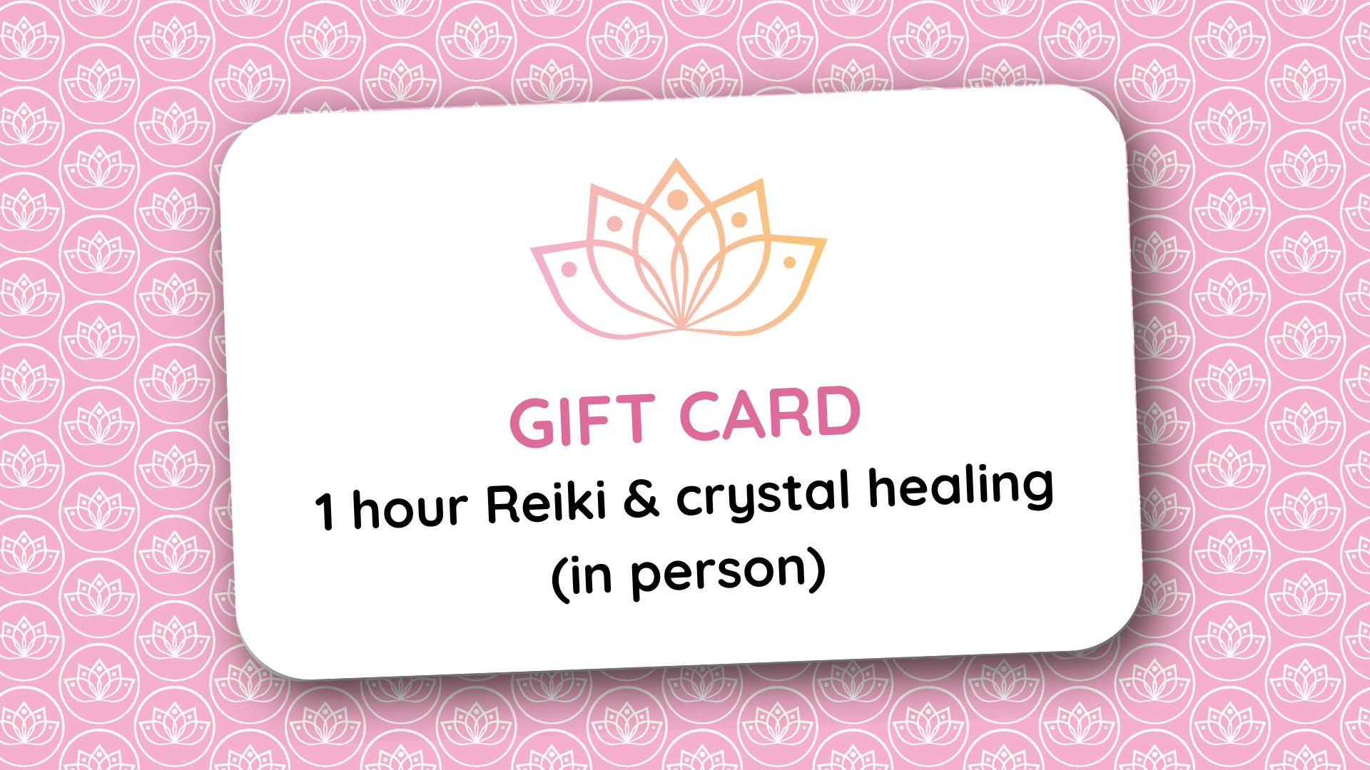1 hour Reiki & Crystal Healing Appointment (in-person)