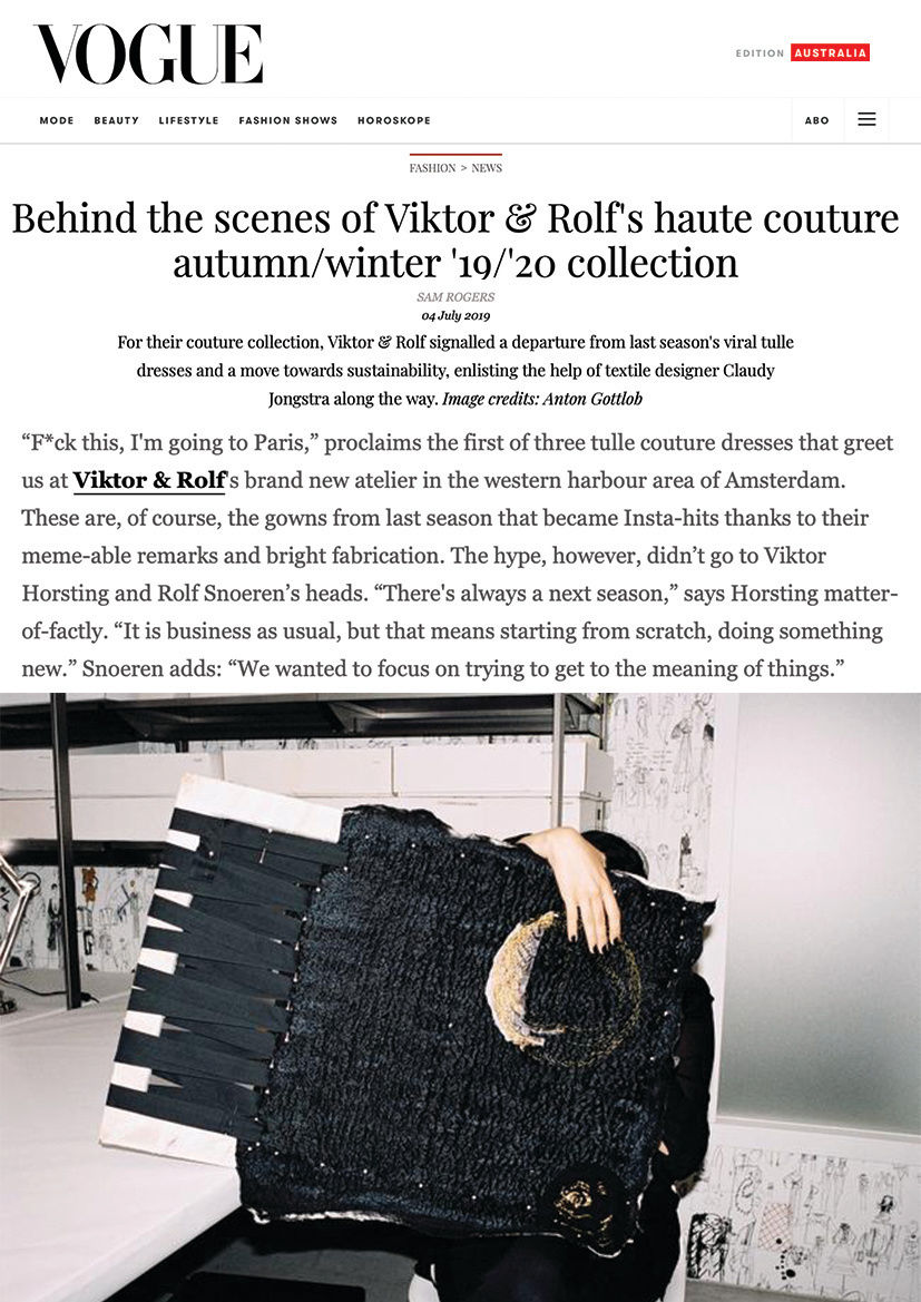 Viktor&Rolf Fall Couture 2019