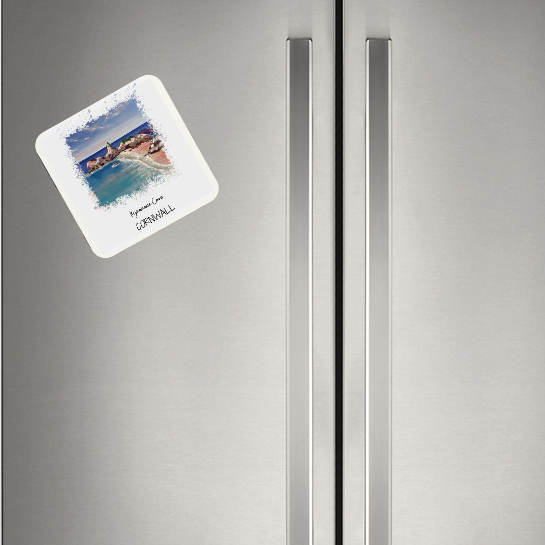 Art of Cornwall magnet, Kynance  Cove, Cornwall