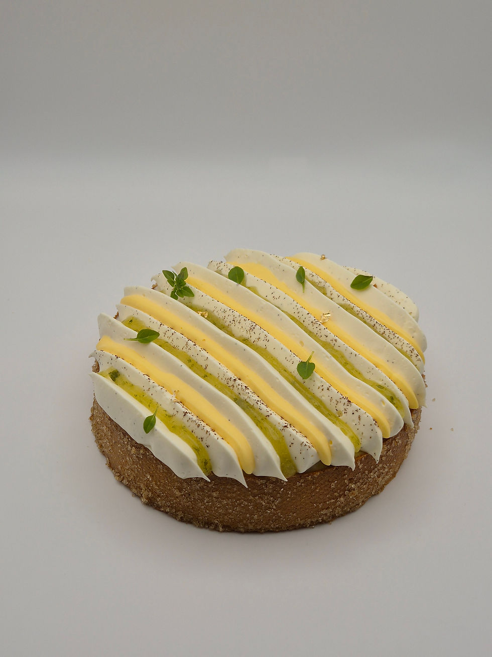 Tarte citron et basilic