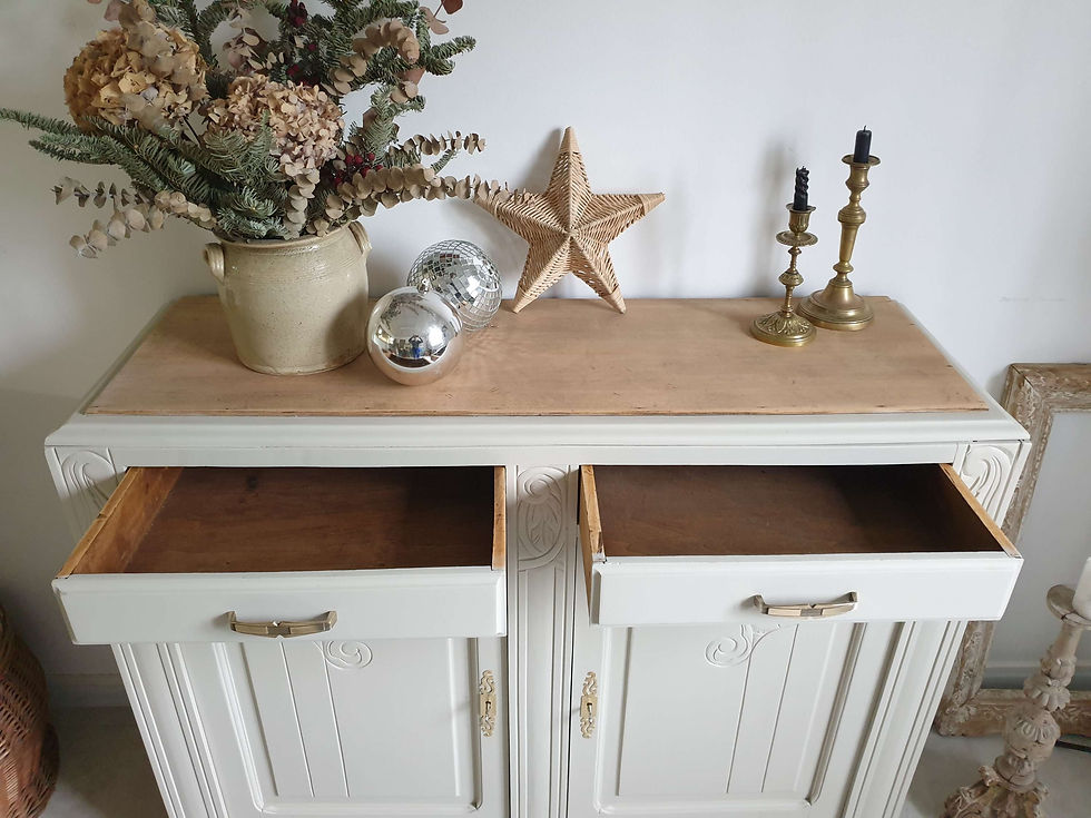 Miniature : Buffet vintage Art Déco beige