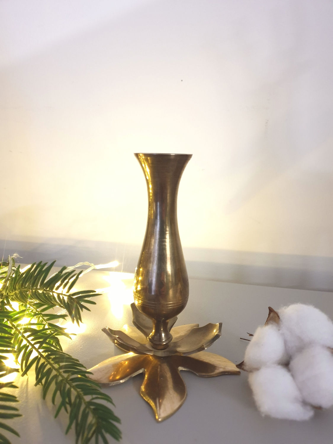 Soliflore en laiton massif