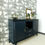 Miniature : Buffet vintage bleu nuit et noir
