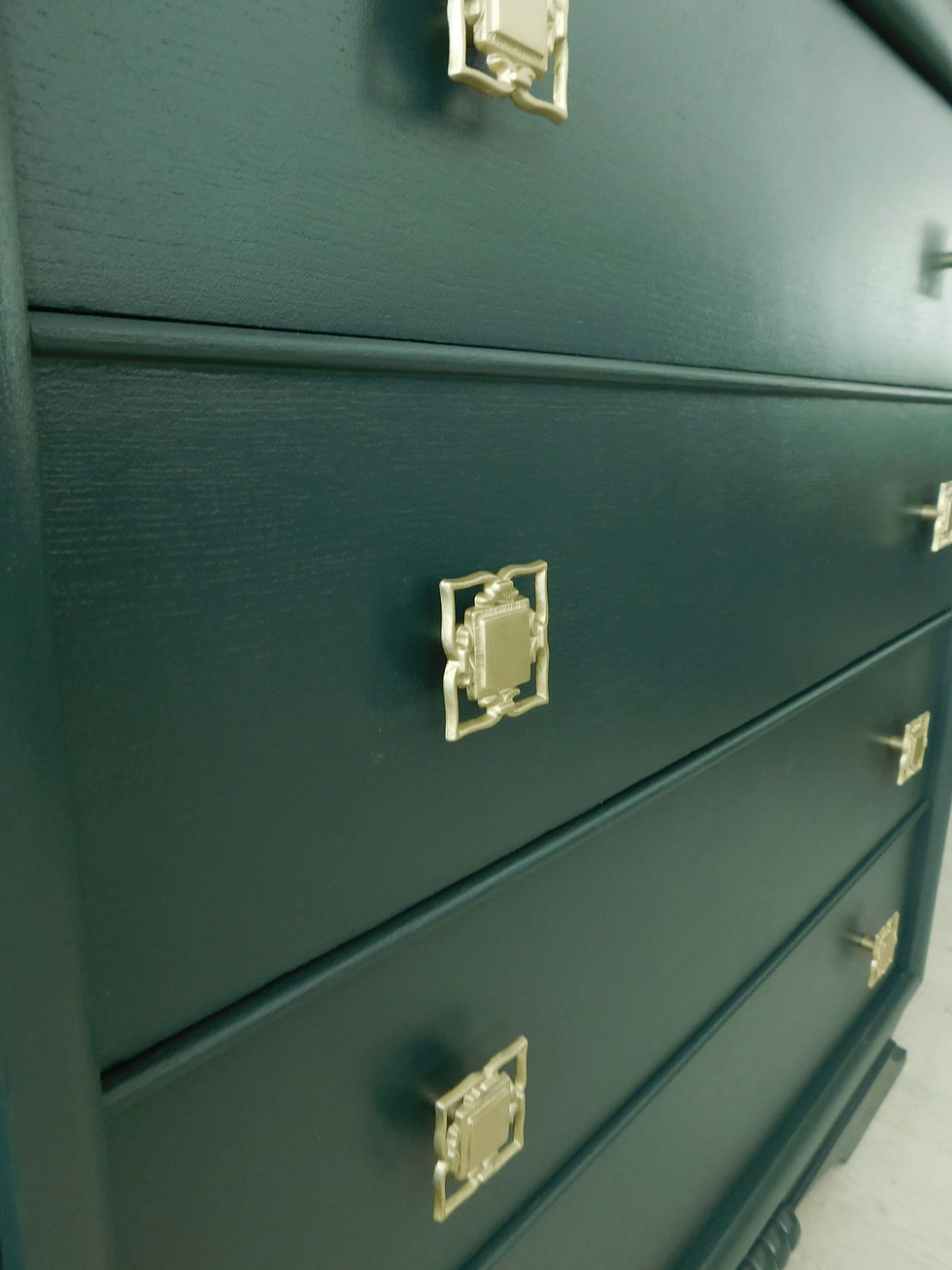 Miniature : Commode Art Déco vert bleuté