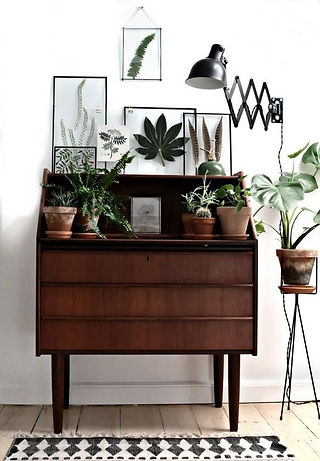 Secrétaire vintage bois foncé