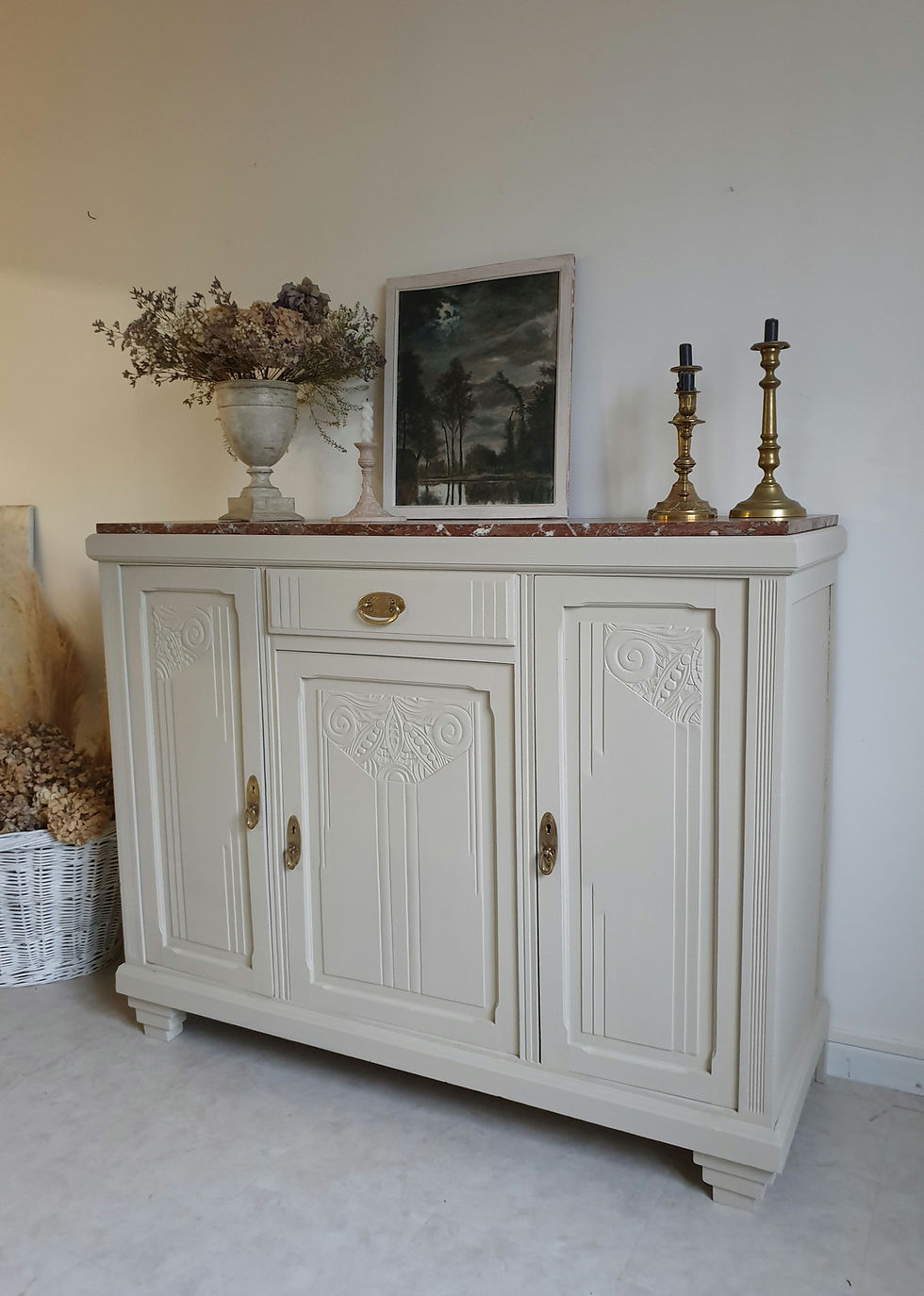 Miniature : Buffet Art Déco beige