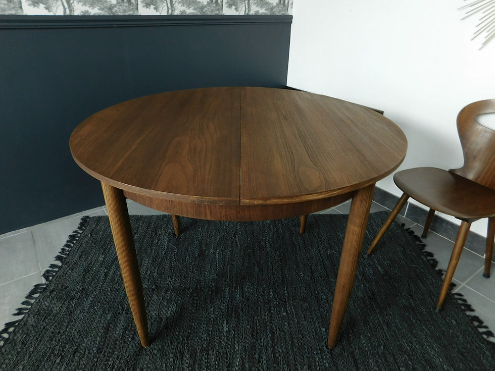 Miniature : table scandinave extensible vintage