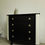 Miniature : Commode Art Deco Gatsby noire et blanche