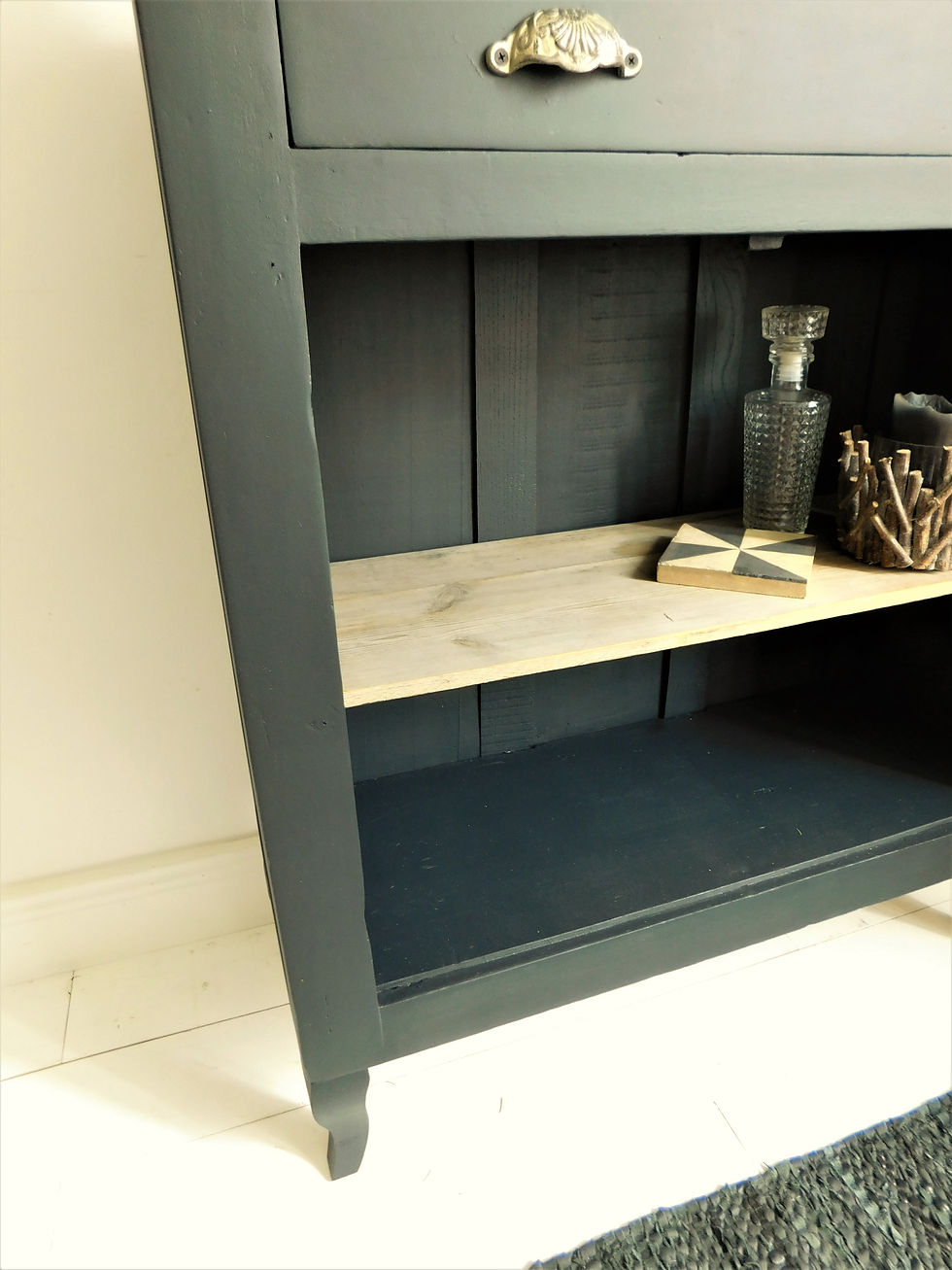 Miniature : Buffet parisien / Etagère parisienne revisité "Off Black" Farrow&Ball
