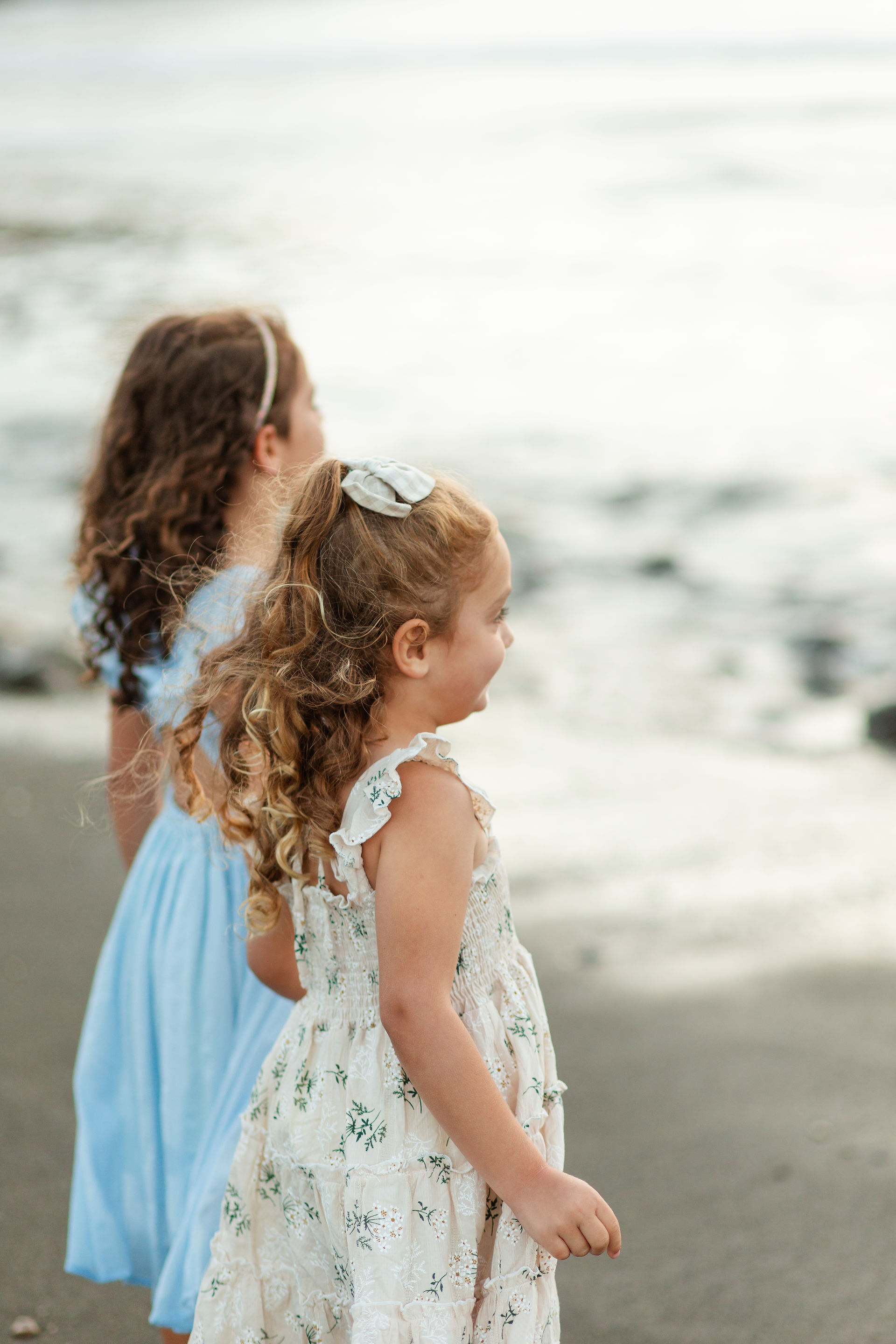 hkcreate bay area photography joyful light and airy san jose photographers northern california photoshoot family beach session rockaway beach pacifica blue and tan outfits cute family