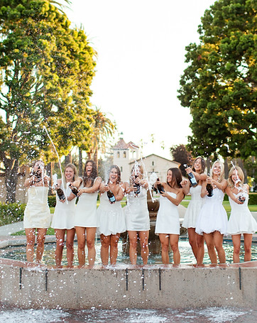 hkcreate bay area photography graduation grad group light and airy natural joyful santa clara university