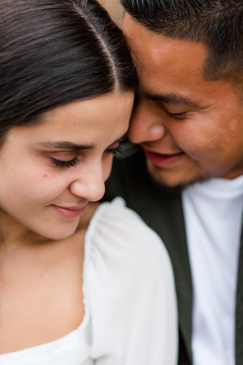 hk create hkcreate photographer photography bay area san jose couple engagement Arizona Cactus Garden Stanford Engagement Photoshoot green jacket jeans white shirt  eucalyptus grove trees
