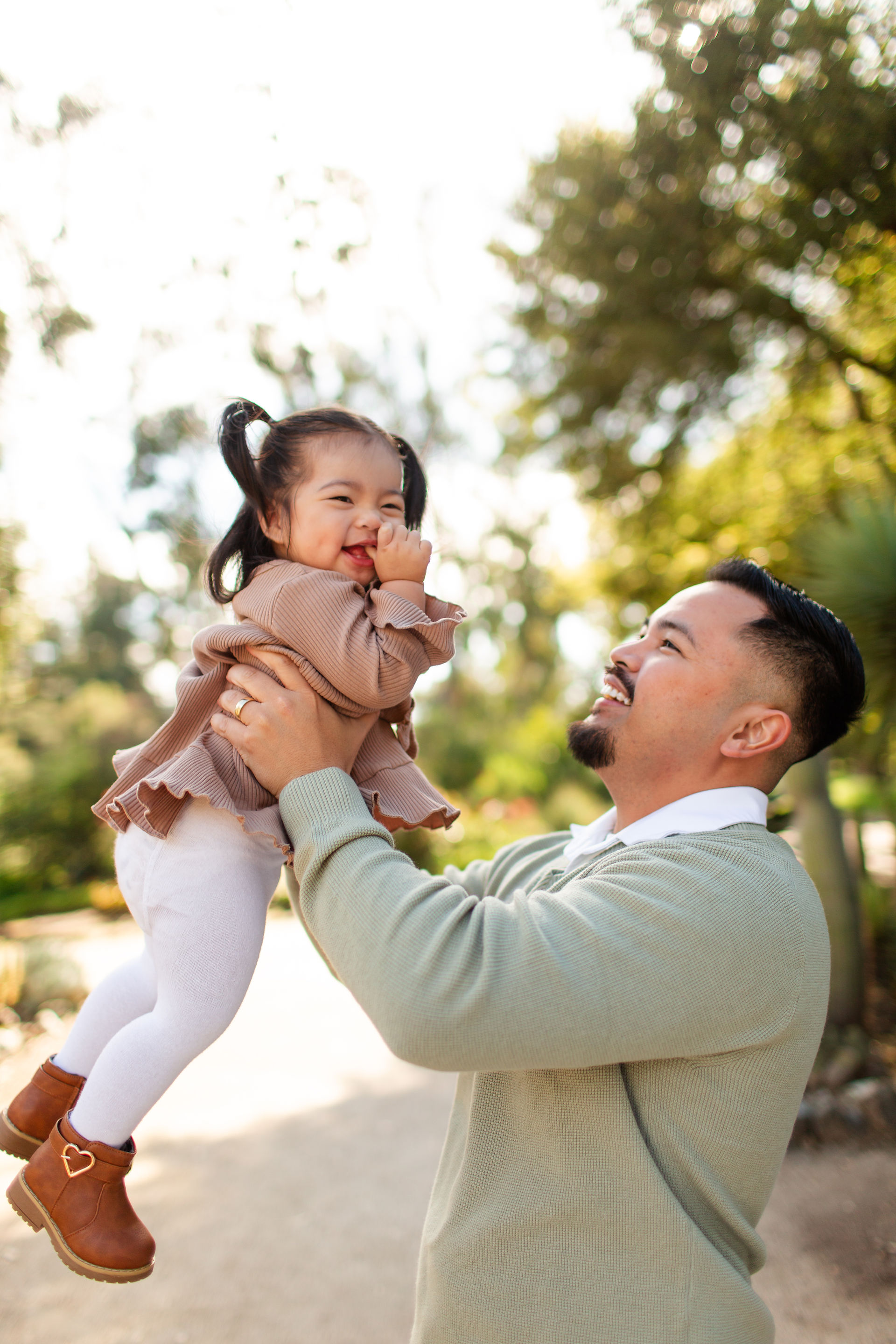 Spring Family Photoshoot at Arizona Cactus Garden in Stanford  by Bay Area Photographers HKCreate in San Jose California