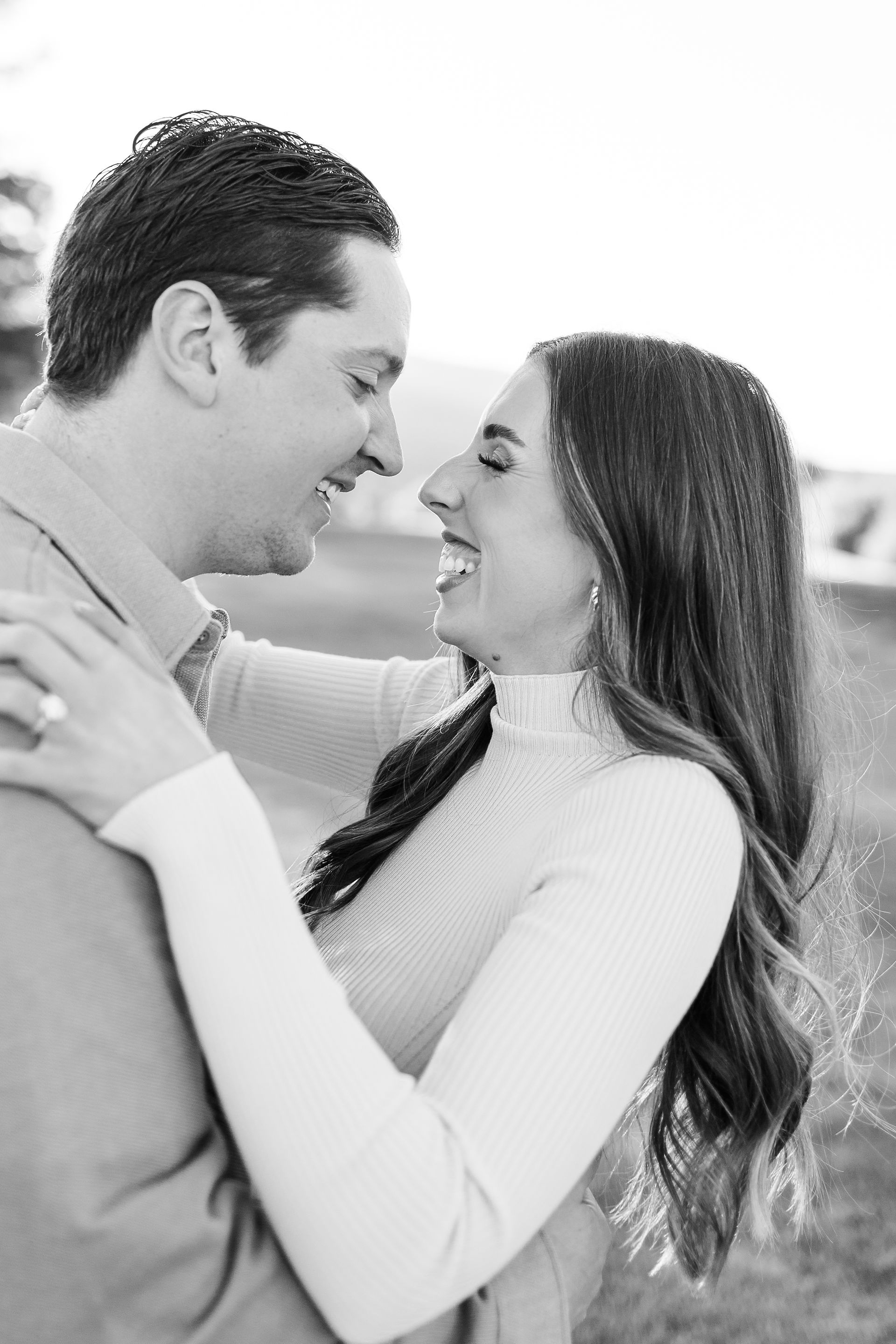 Engagement photo session at a golfcourse during sunset in San Jose California by HKCreate Bay Area Photographers