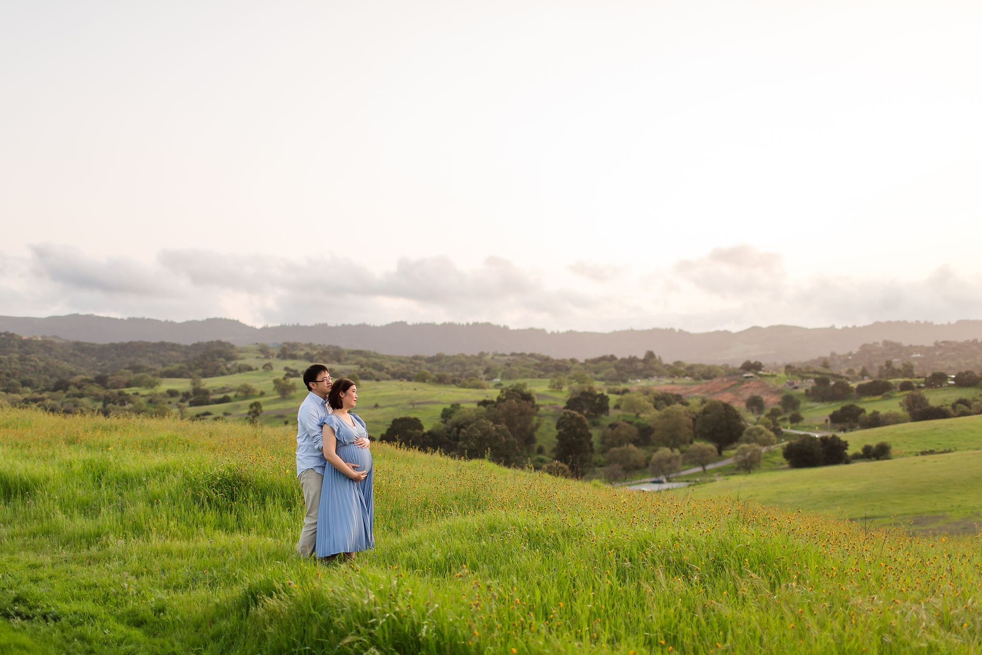 hkcreate bay area photographers spring maternity photoshoot arastradero pearson open space preserve palo alto northern california joyful candid photography