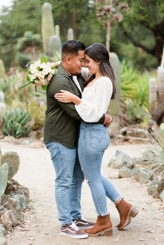 hk create hkcreate photographer photography bay area san jose couple engagement Arizona Cactus Garden Stanford Engagement Photoshoot green jacket jeans white shirt