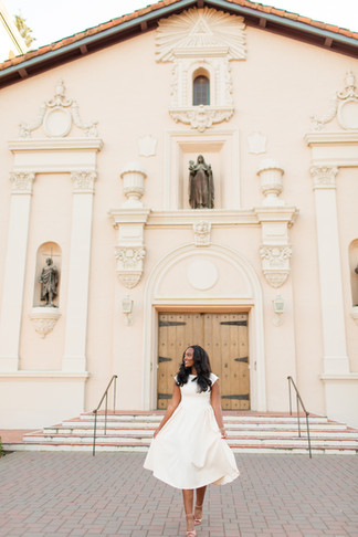 Santa Clara University graduation photoshoot with puppy by Bay Area Photographers HKCreate