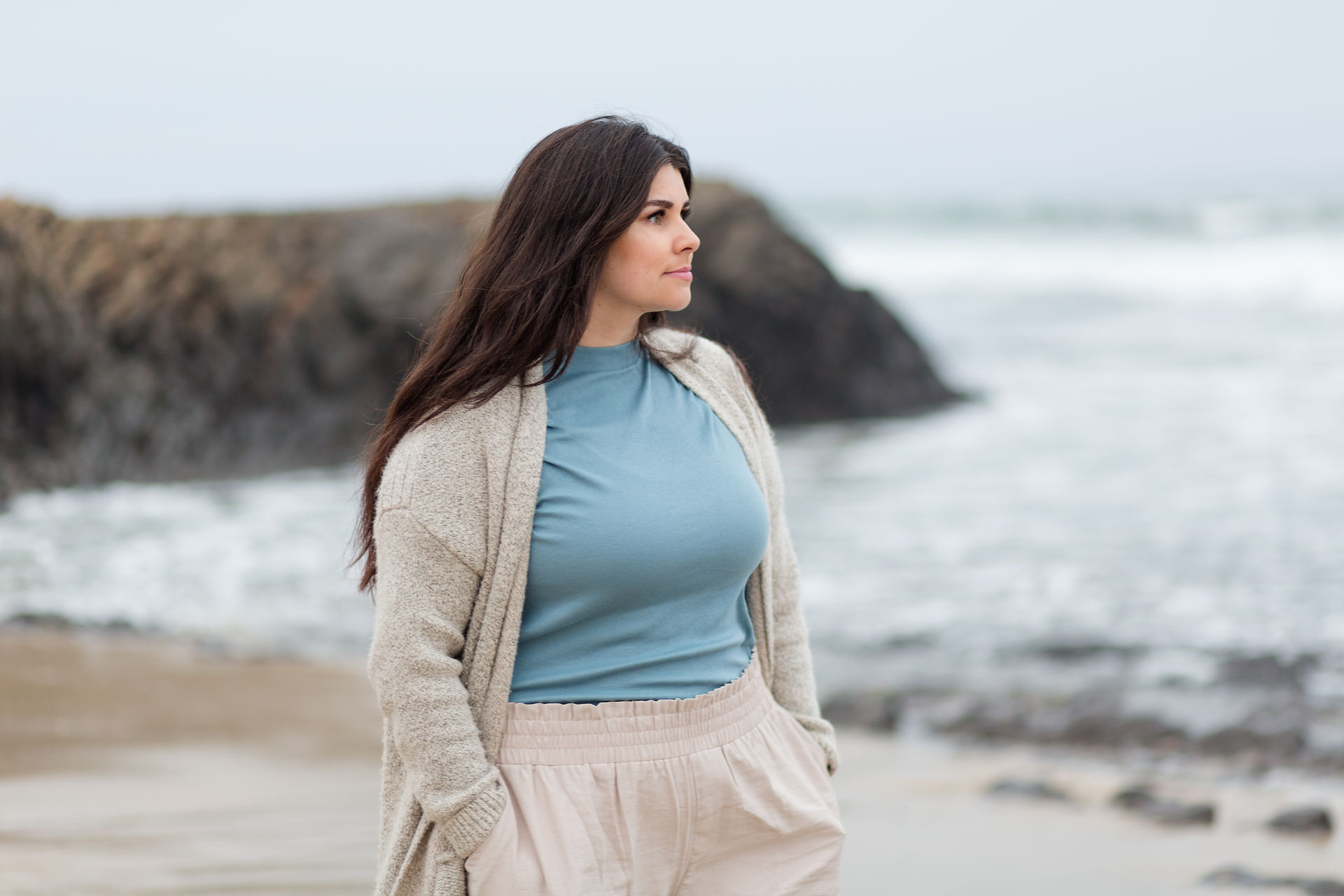 hkcreate hk create bay area photographers bay area photography family photography beach session tan sage blue pink color scheme joyful light and airy manhattan beach half moon bay family of four ocean fall