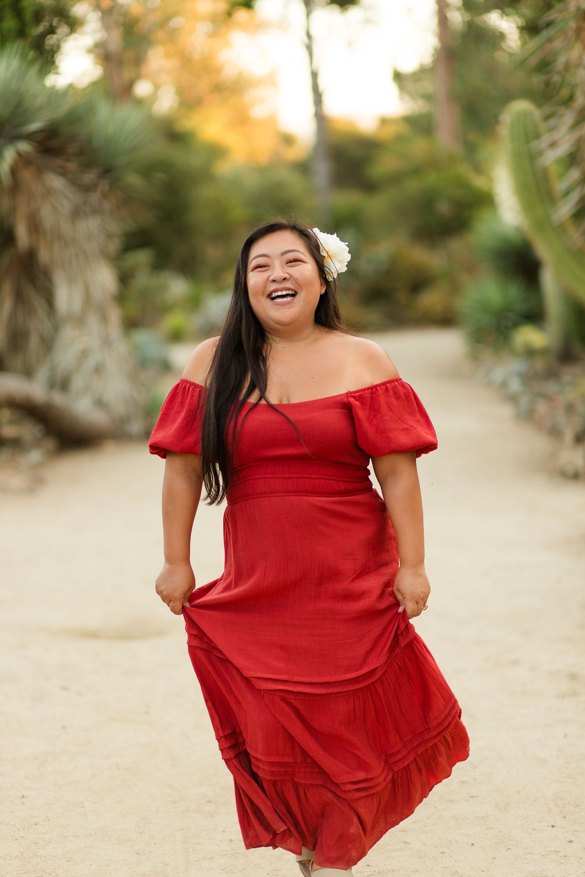 hkcreate bay area photography san jose photographers arizona cactus garden stanford palo alto family legacy session photoshoot joyful happy laughter laughing rust blue and sage color scheme golden hour ohana light and airy summer
