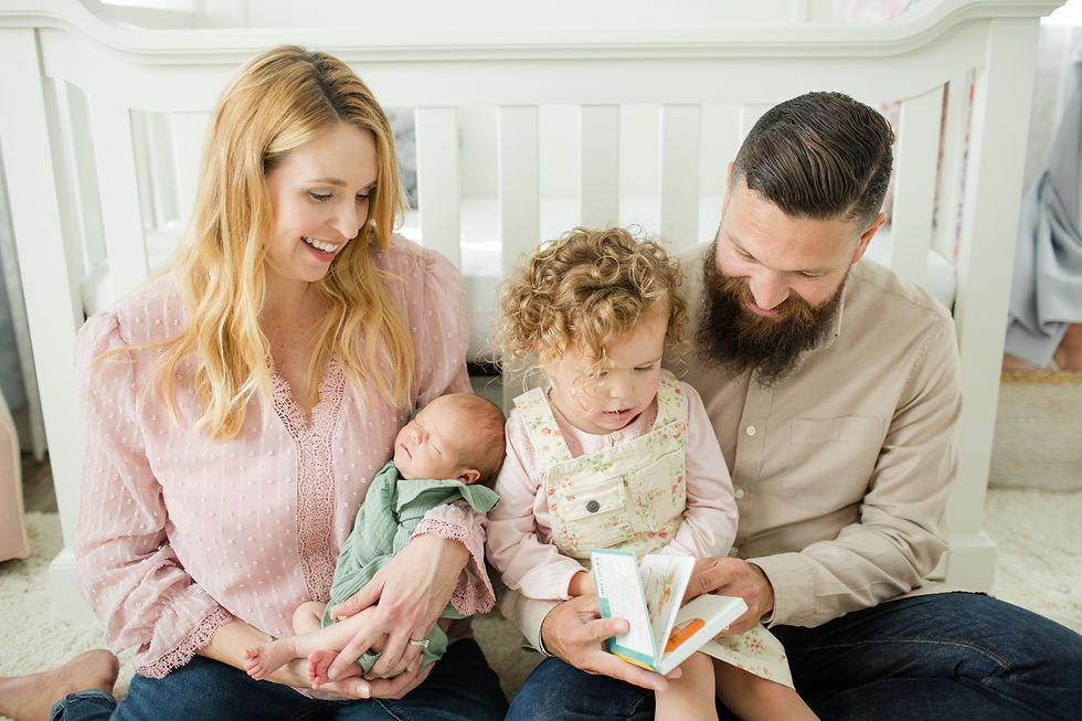 hkcreate hk create photography bay area photographers san jose photographers pink sage green nursery family session outfits indoor newborn photoshoot baby girl joyful lifestyle light and airy