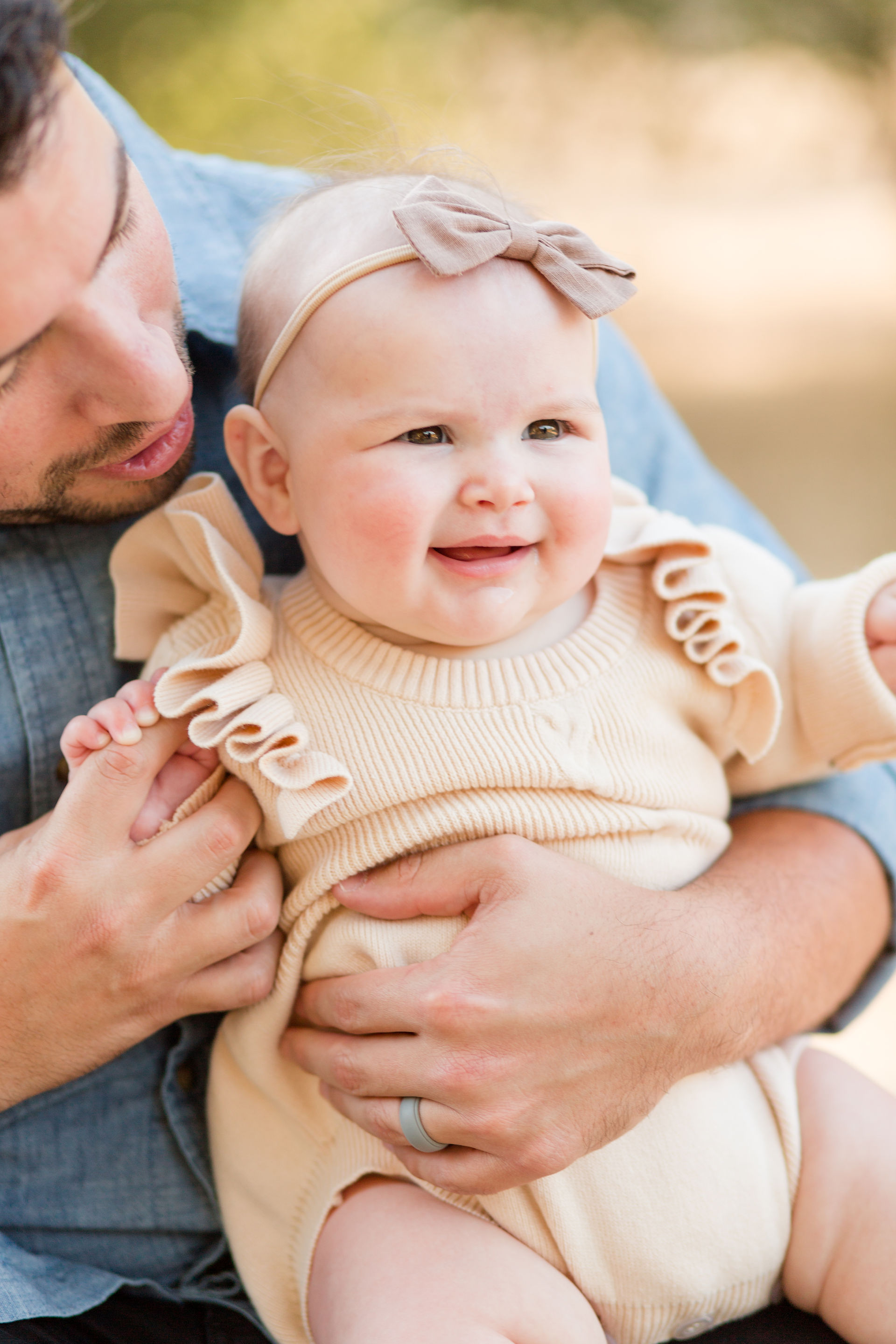 hkcreate photography photographer bay area san jose guadalupe park neutral color scheme family outfits brown yellow jean black bows floral dress joyful cute session romper