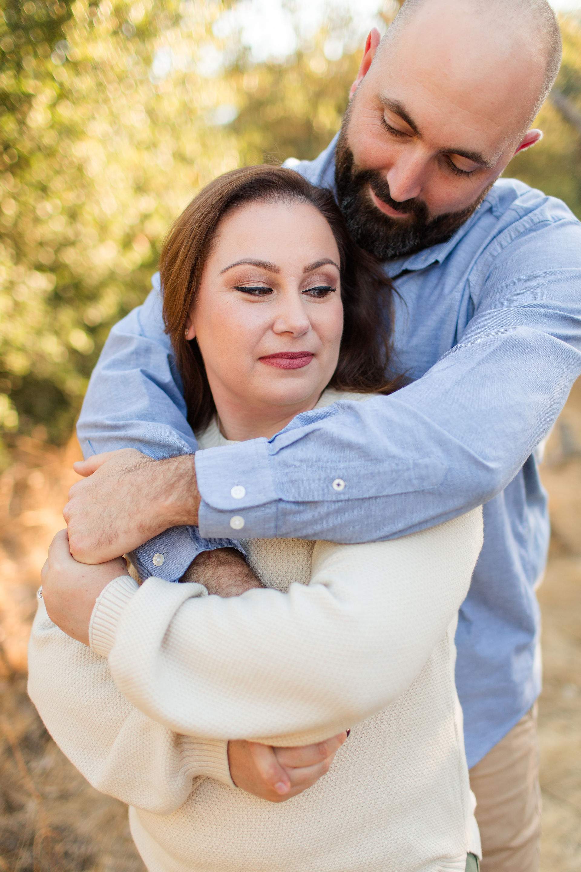 hkcreate hk create bay area photographers family of three photo session fall mini teen son joyful candid happy golden hour light and airy guadalupe oak grove park san jose