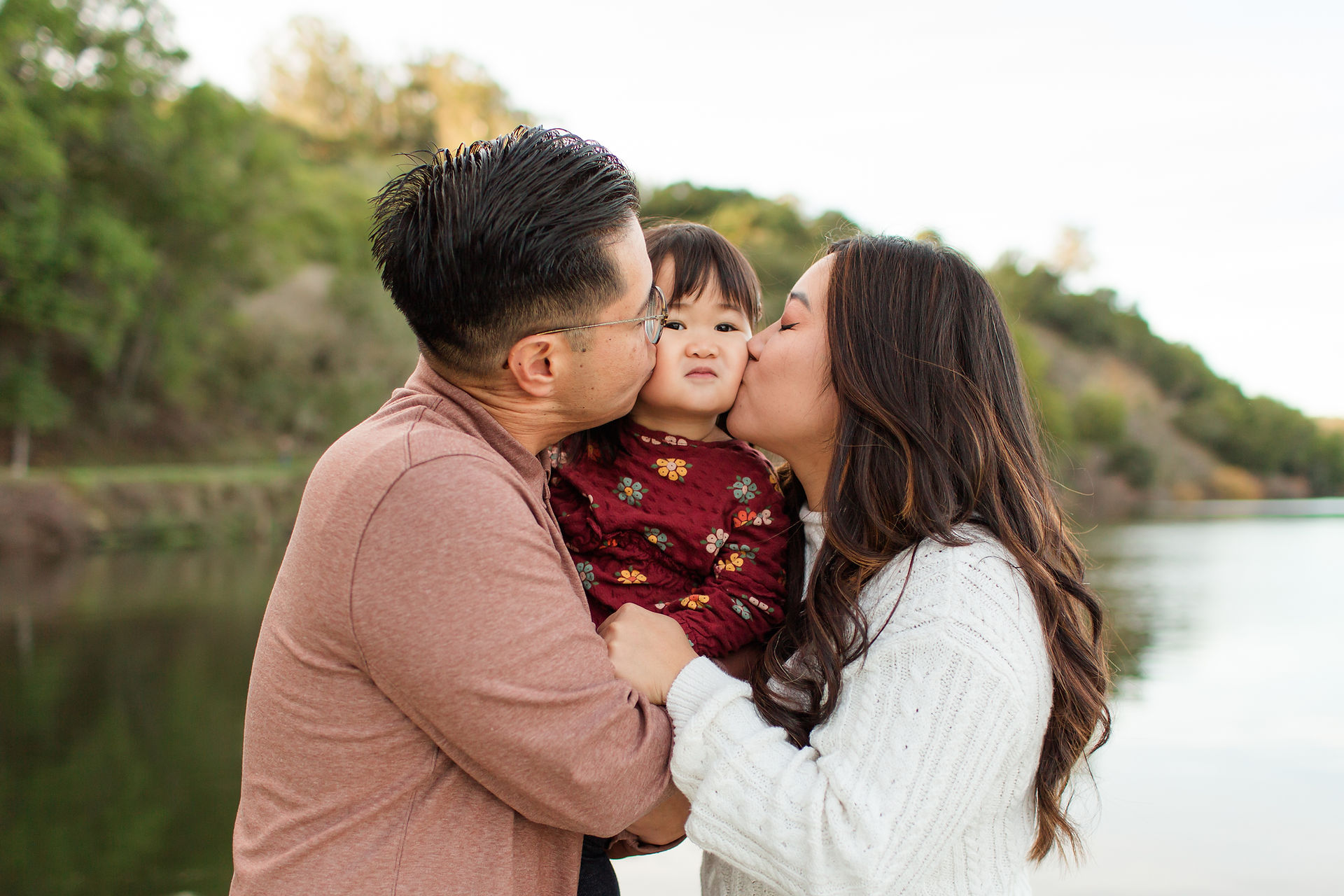 hkcreate bay area photography san jose photographers fall family legacy photoshoot photo session burgundy navy blue coral outfits joyful playful cute fun light and airy photography laughter lake chabot castro valley northern california