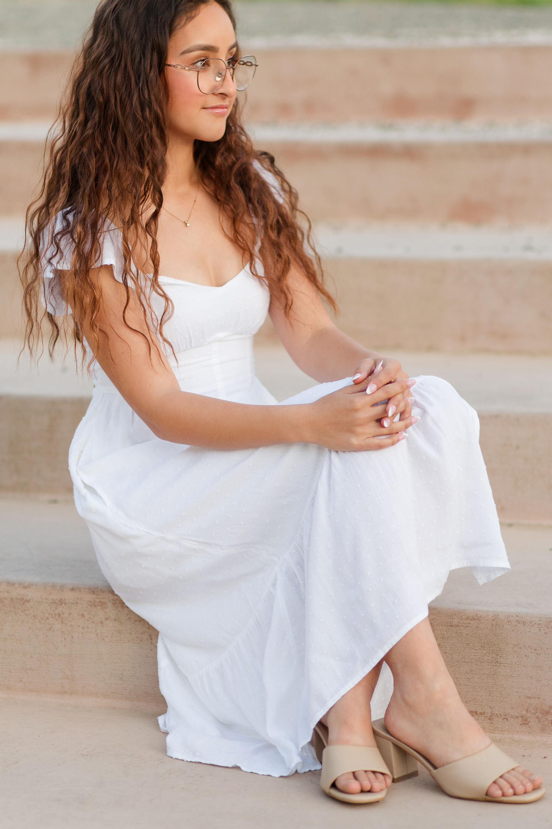 hkcreate bay area photography san jose photographers heritage orchard saratoga library high school graduation photoshoot beautiful golden hour graceful bloom session with flowers whimsical joyful happy light and airy northern california casual outfit white dress  flowers portrait tall grass spring session golden hour light