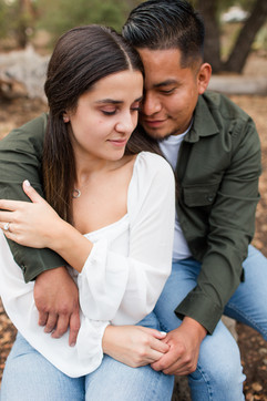 hk create hkcreate photographer photography bay area san jose couple engagement Arizona Cactus Garden Stanford Engagement Photoshoot green jacket jeans white shirt  eucalyptus grove trees