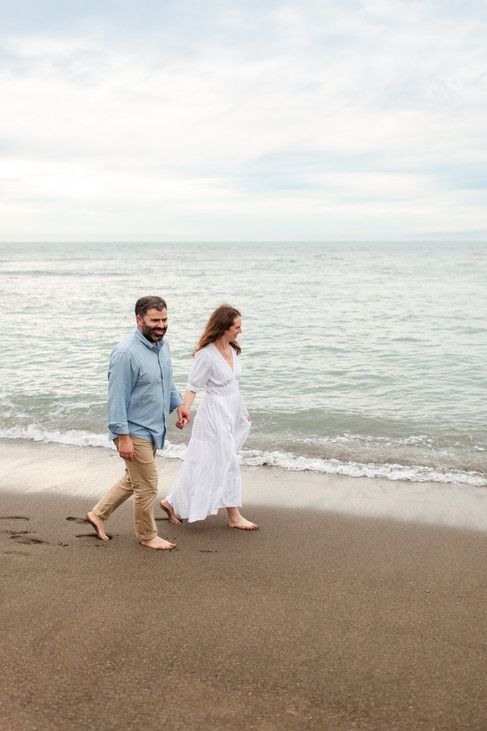 Overcast Beach Family Photoshoot at Rockaway Beach in Pacifica by Bay Area Photographers HKCreate